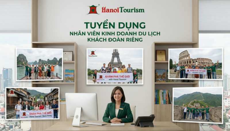 Tuyển dụng - Nhân viên kinh doanh du lịch khách đoàn riêng